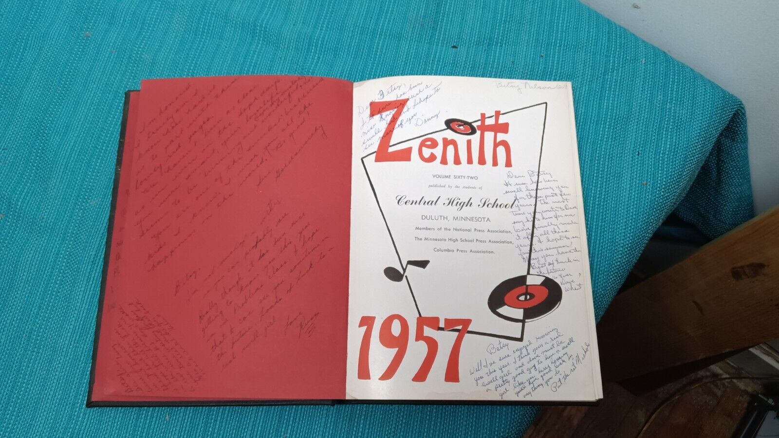 zenith high school year book duluth Minnesota 1957