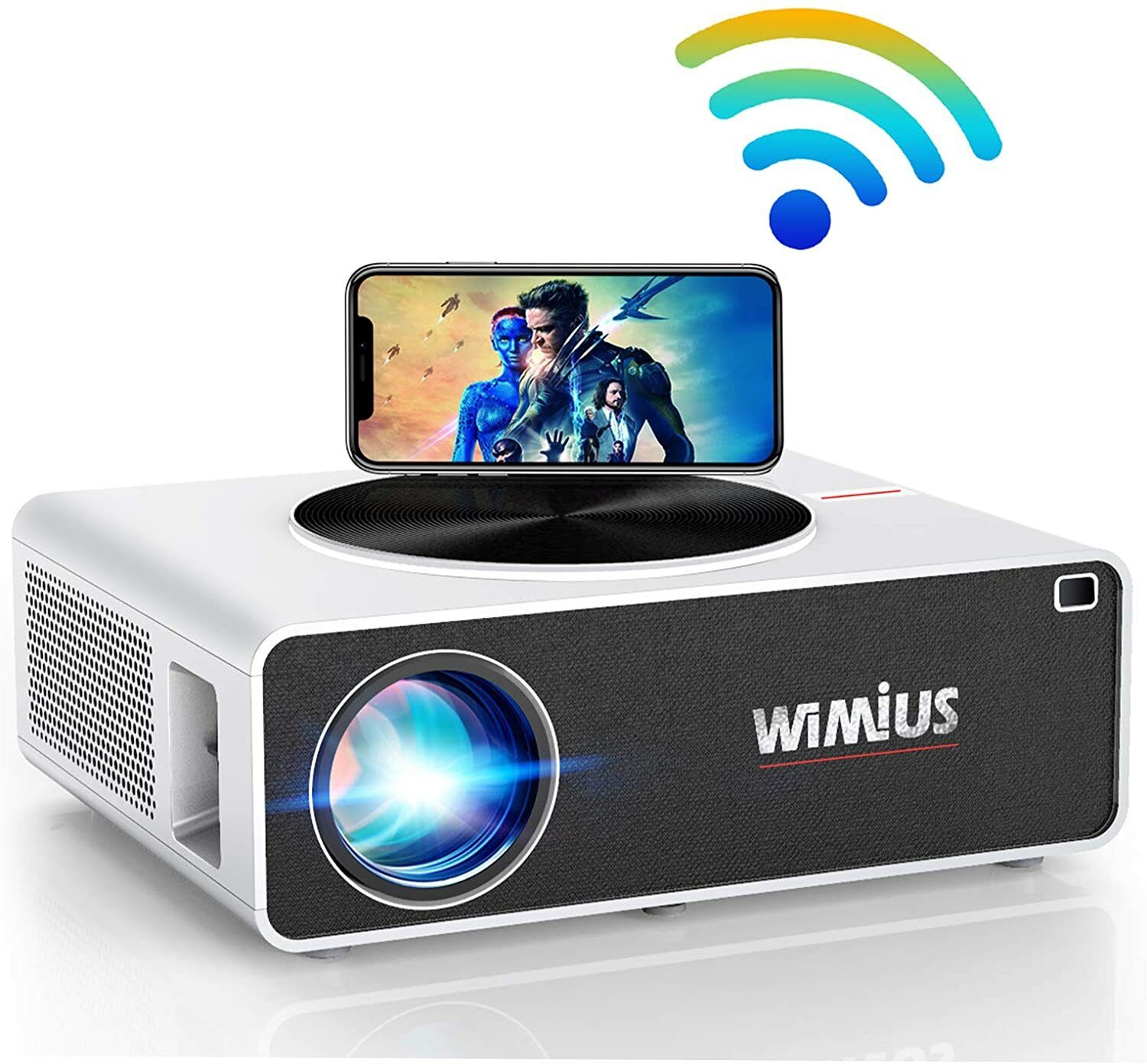 WiMiUS K3 7500 Lux Video Wi Fi Projector White 1920x1080 LED 10000:1 Contrast 
