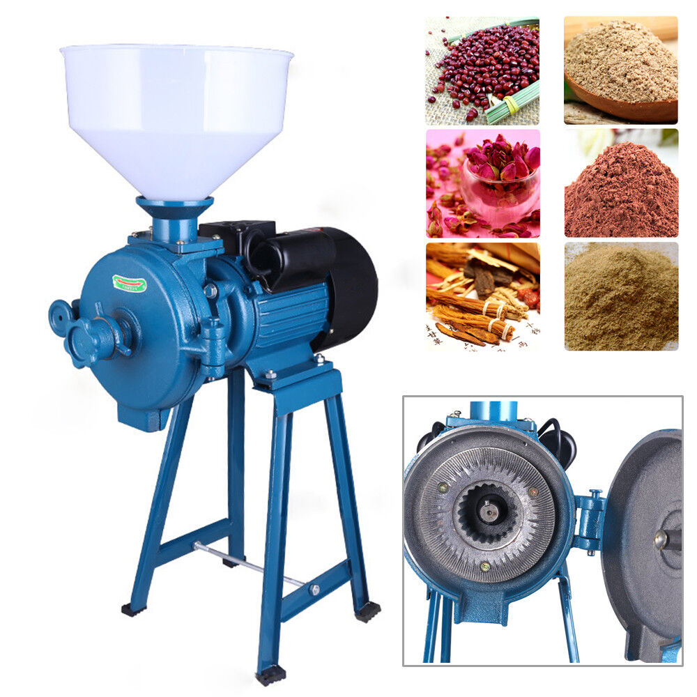 2200W Electric Mill Dry Grinder Machine Corn Grain Wheat Cereal Feed + Funnel