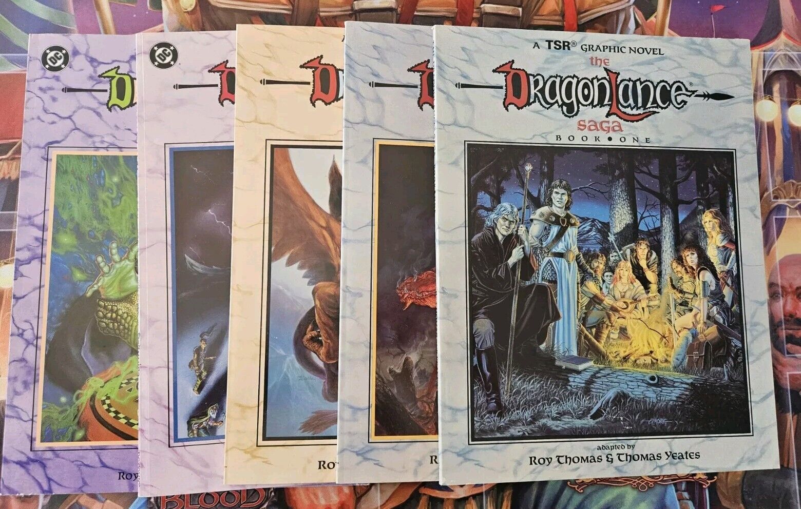 The DragonLance Saga TSR Graphic Novels Book 1-5 - Roy Thomas 1st Print 🗡