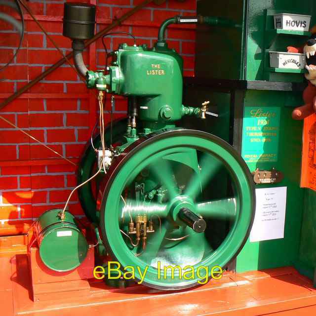 Photo 6x4 Lister Petter stationary engine, Fairford Steam Rally, Quarry F c2014