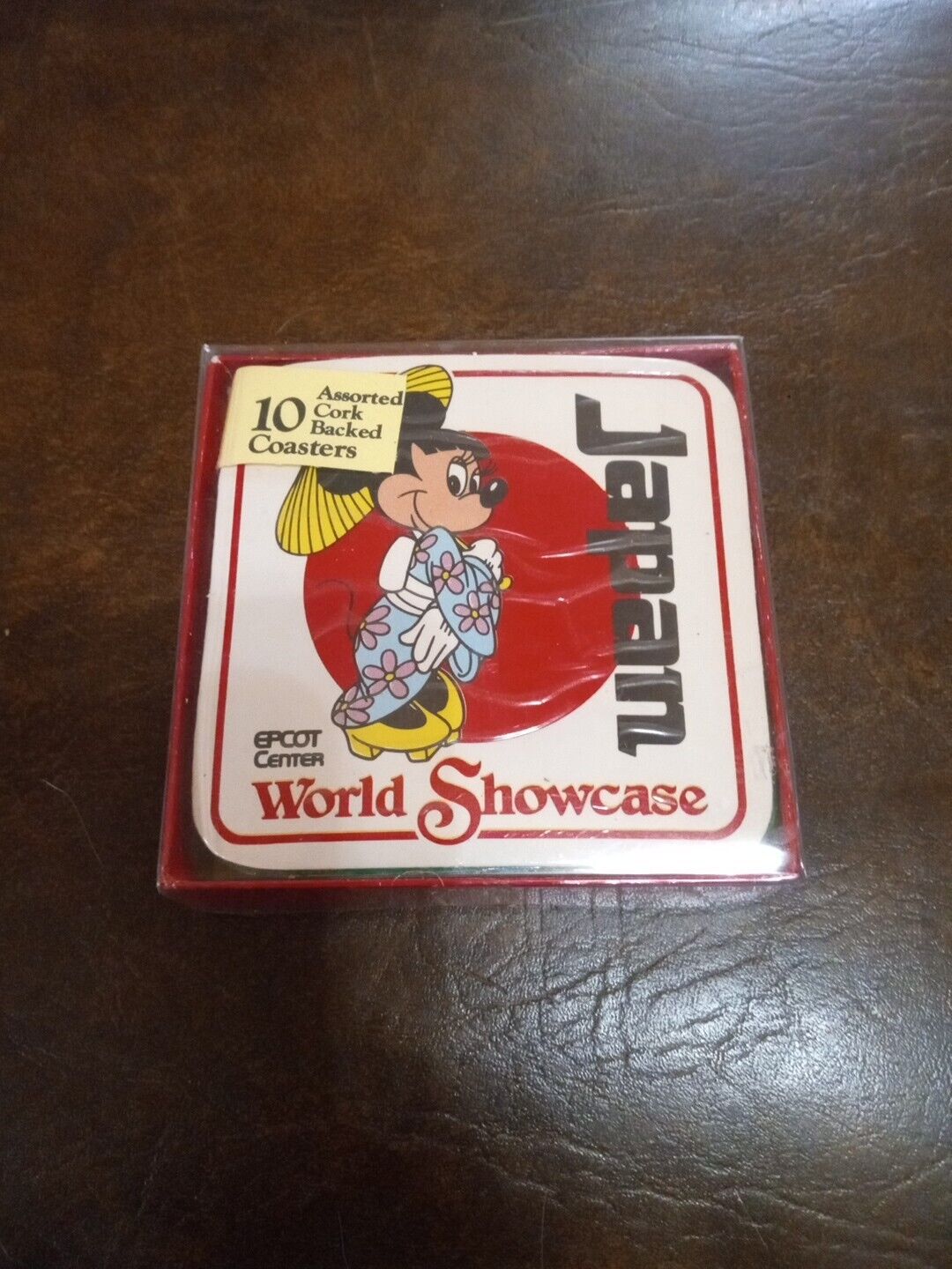 Vintage Epcot Center World Showcase 10 Assorted Corked Coasters Disney Nice Rare