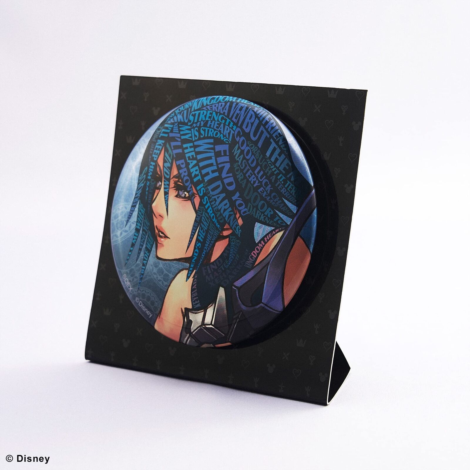 Square Enix Kingdom Hearts Art Cam Badge Approximately φ100mm Tin