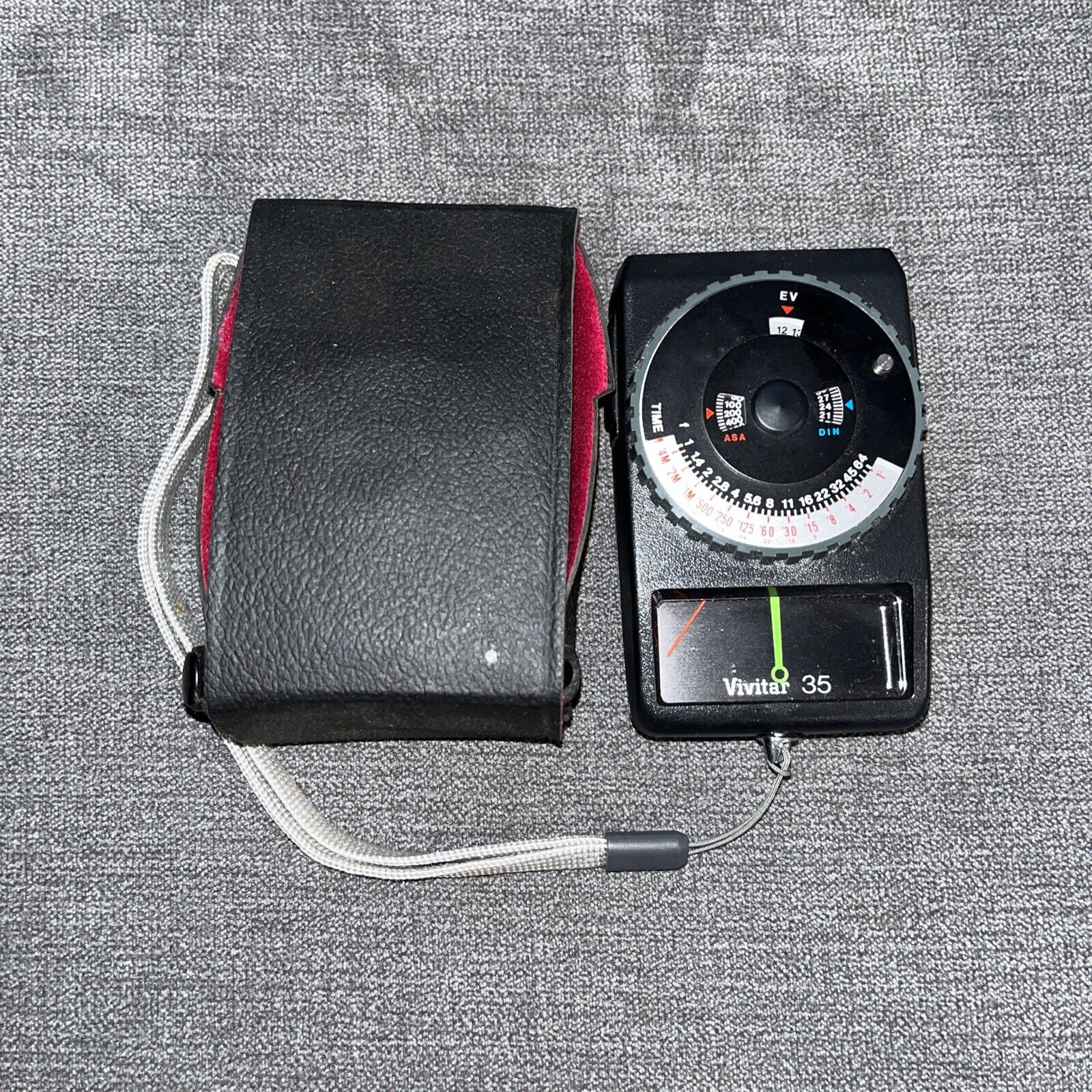 Vivitar 35 Exposure Light Meter With Case Incident and Reflected Meter Vintage