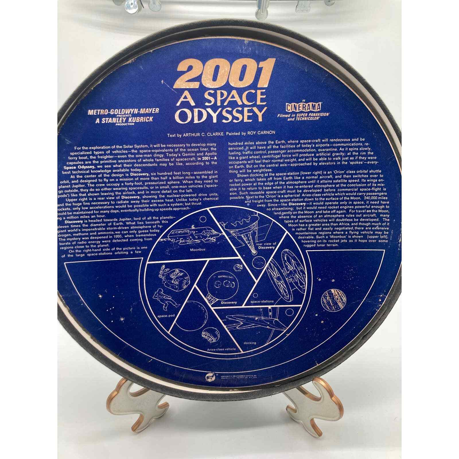 Vintage 1968 2001 Space Odyssey Circular Puzzle Box w/o Puzzle