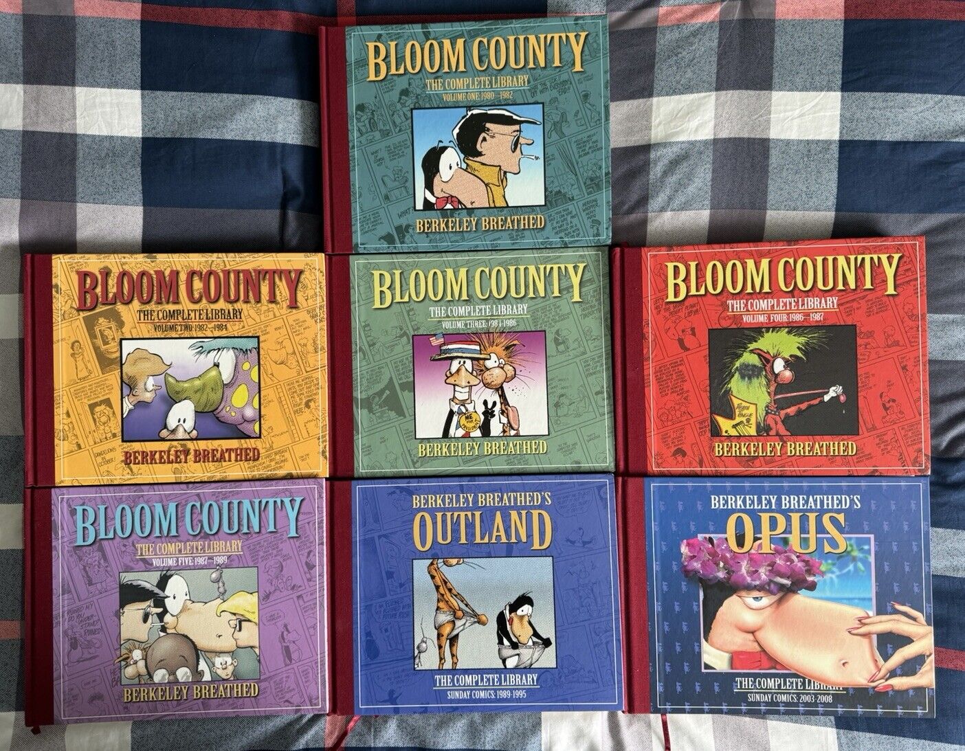 BLOOM COUNTY Complete Library 7 Book Set 1-5 + Outland + Opus, BERKLEY BREATHED