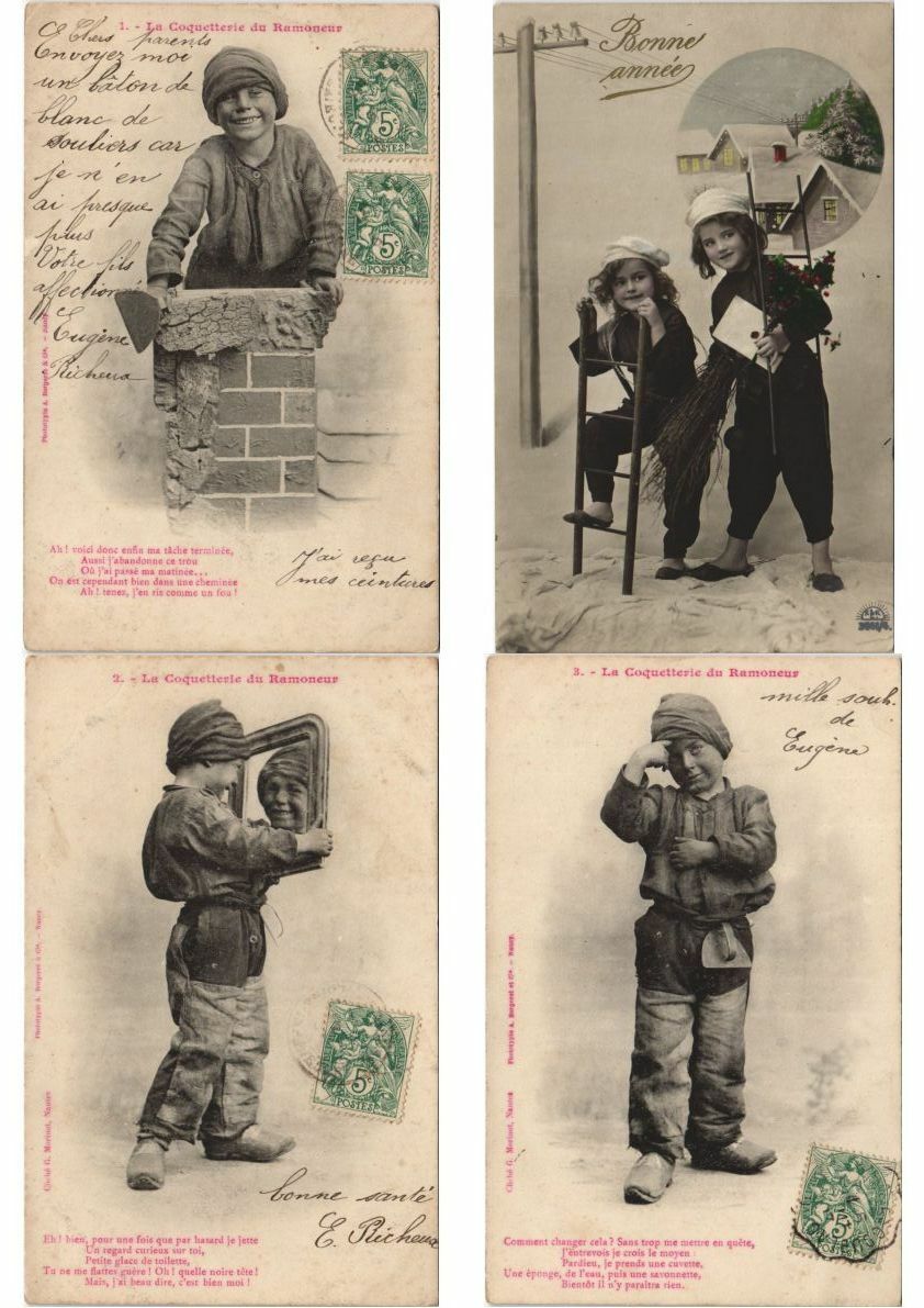 CHIMNEY SWEEPERS FANTASY 70 Vintage Postcards (L4052)