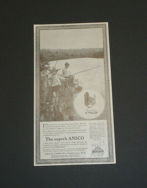 Ansco Camera 1913 Original Magazine Ad