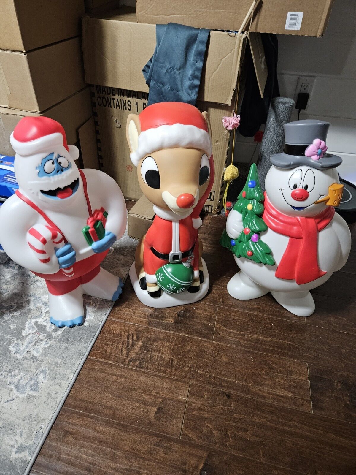 Bumble, Rudolph, & Frosty 3pc Christmas Blow Mold Set | 24in Height | Brand New