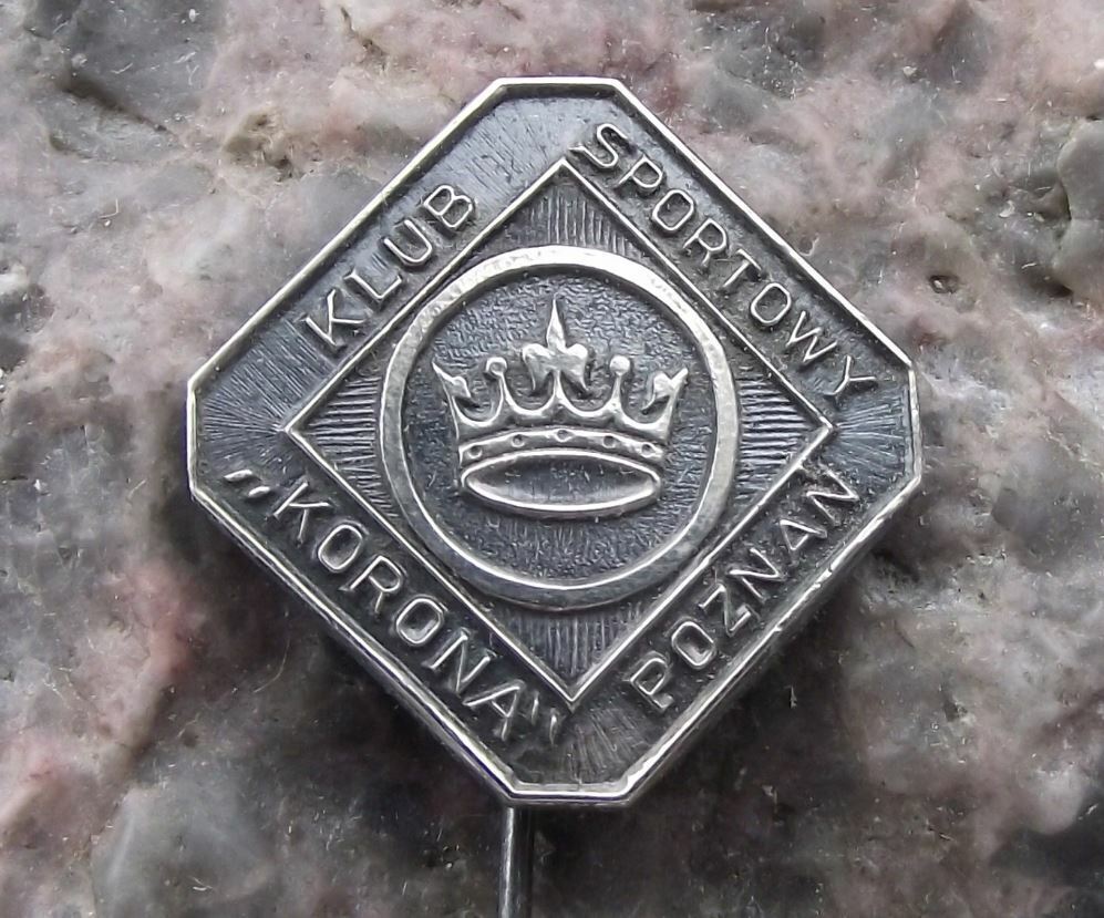 Antique KS Korona Poznan Poland Polish Soccer Football Club Pin Badge