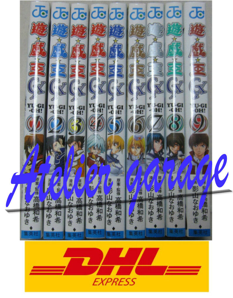 DHL Courier Delivery 3-7 Days to USA. Yu-Gi-Oh GX Vol.1-9 Set Japanese Manga