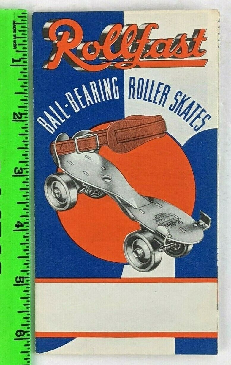 Vintage 1960s 70s Rollfast Roller Skates Skating Illustrated Foldout Brochure