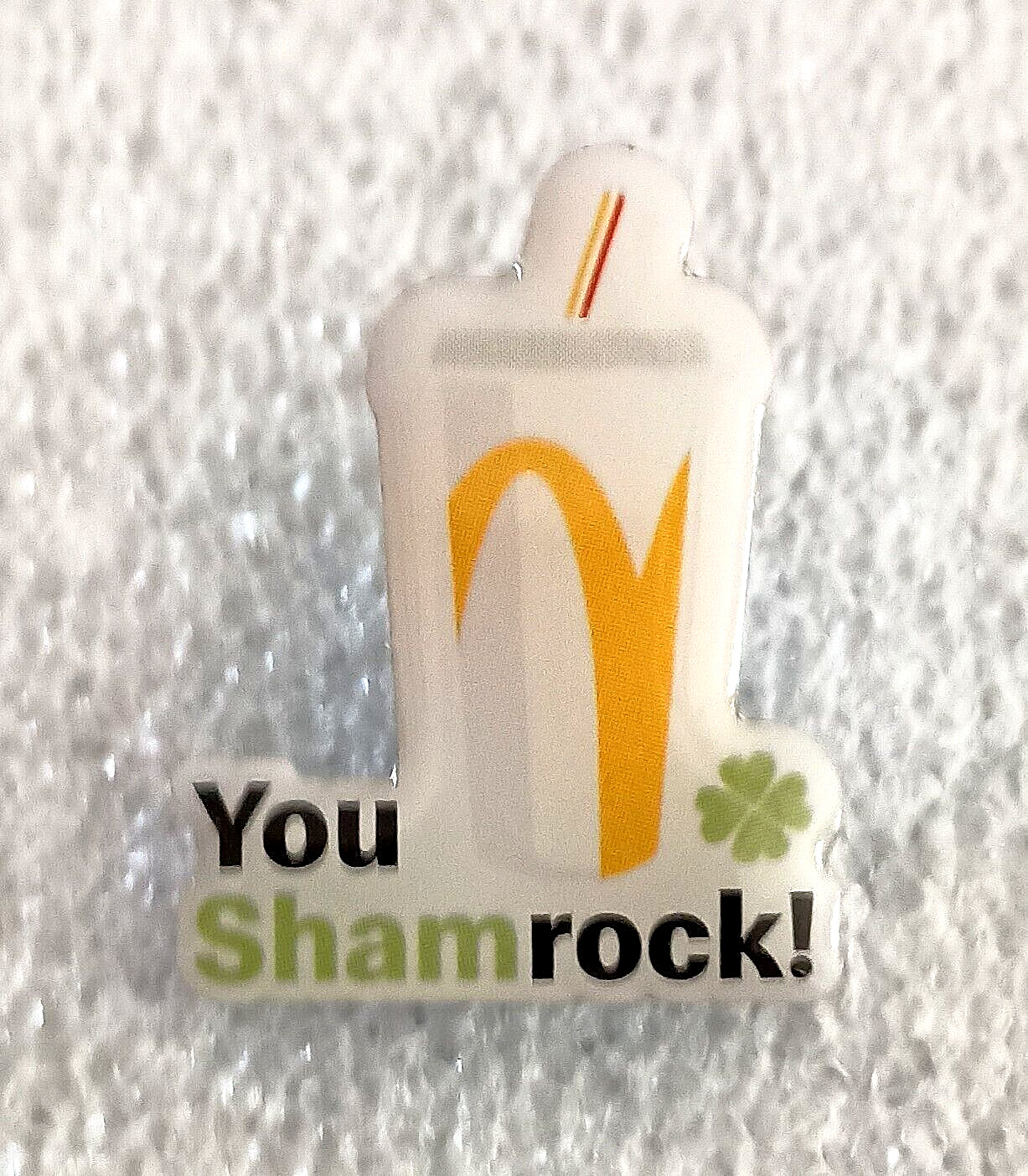 McDonald\'s You Shamrock Milk Shake Promo Fast Food Employee Pin NOS New 2021