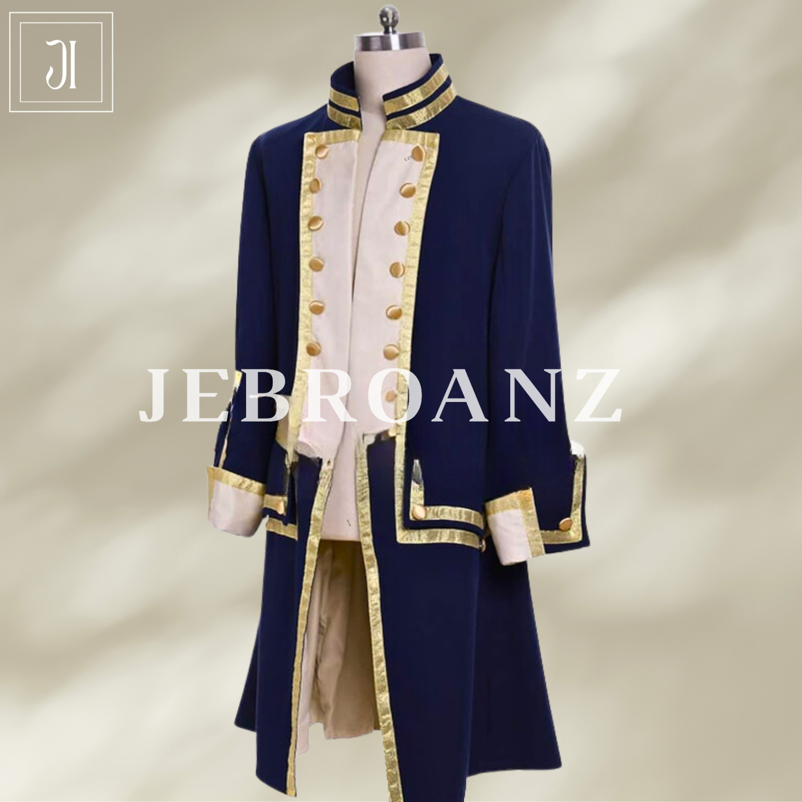 Men\'s Regency Wool Steampunk Tailcoat, Medieval Jacket, 1800\'s Colonial Military