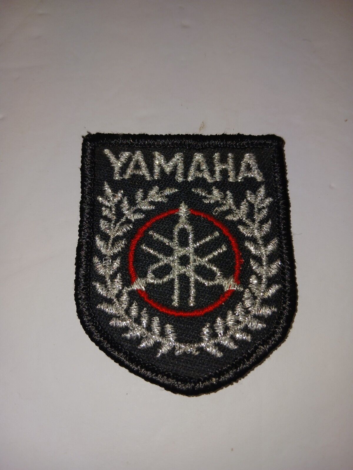 Vintage Yamaha Race Logo Patch -- Shield Shaped