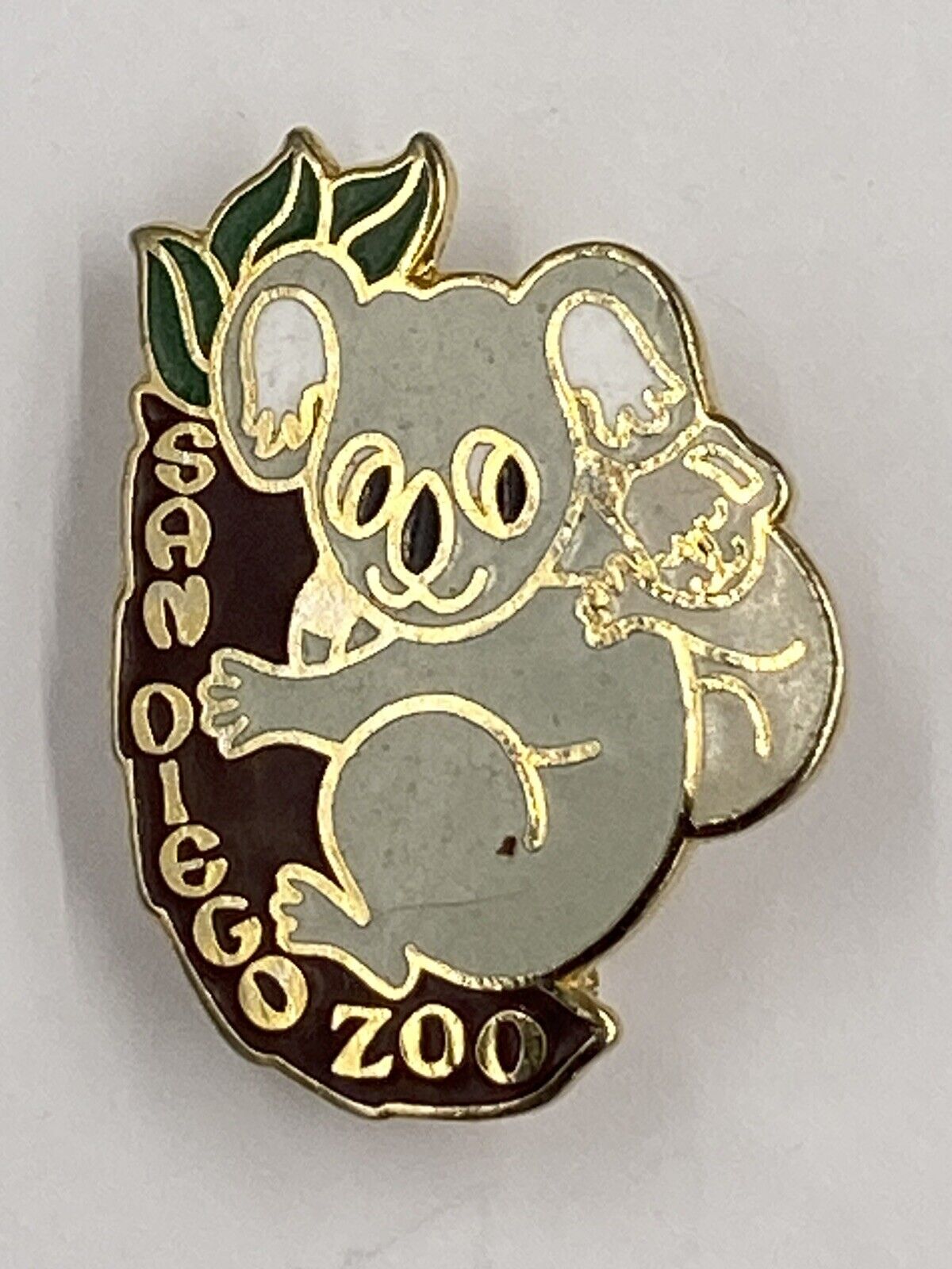 Vintage 1981 Koala Bear San Diego Zoo Lapel Pin Brooch