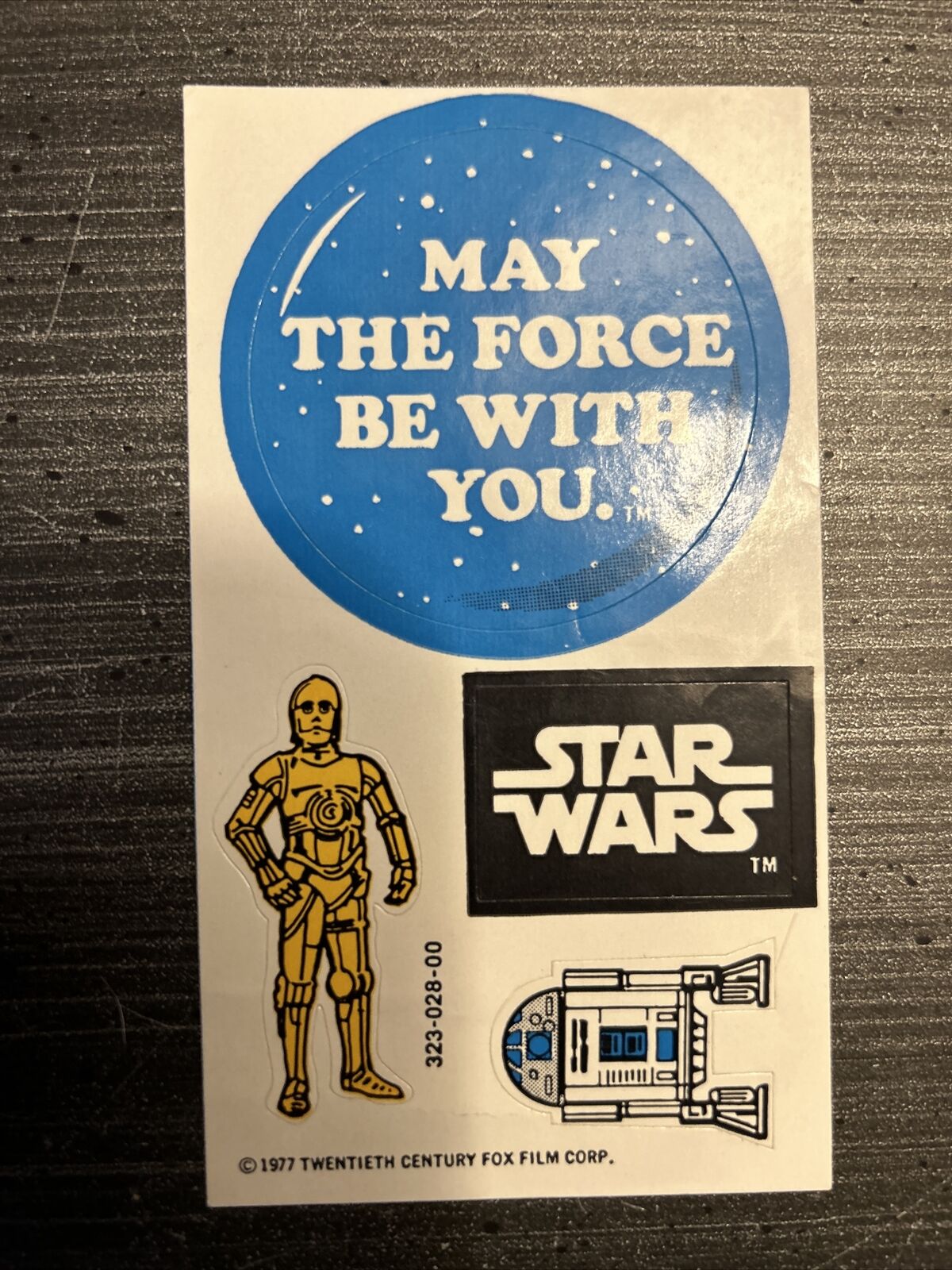 Vintage Star Wars Early Bird Certificate Sticker Sheet 1977 Kenner *RARE