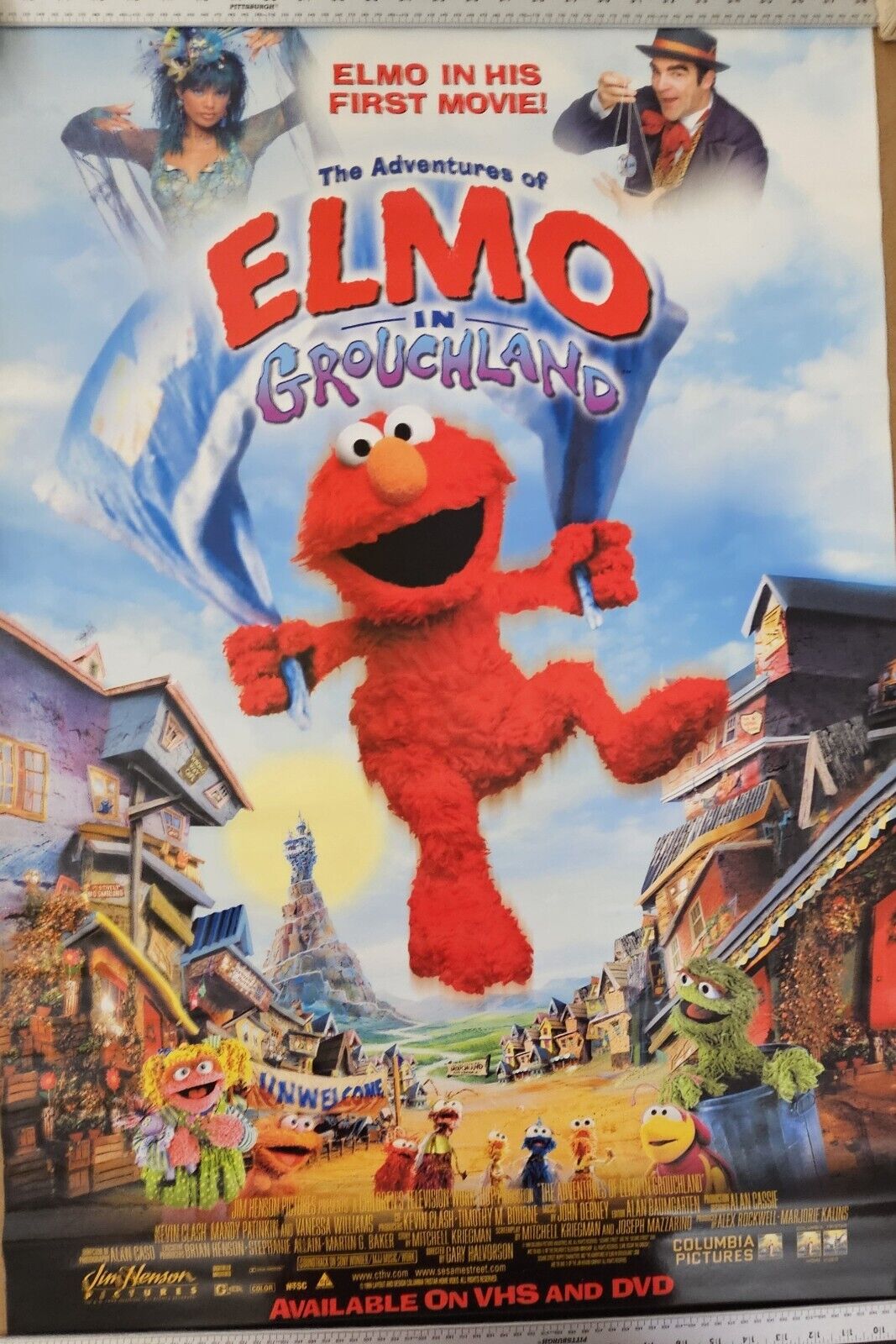 Elmo's First movie Elmo in Grouchland  27 x 40  DVD promotional Movie poster