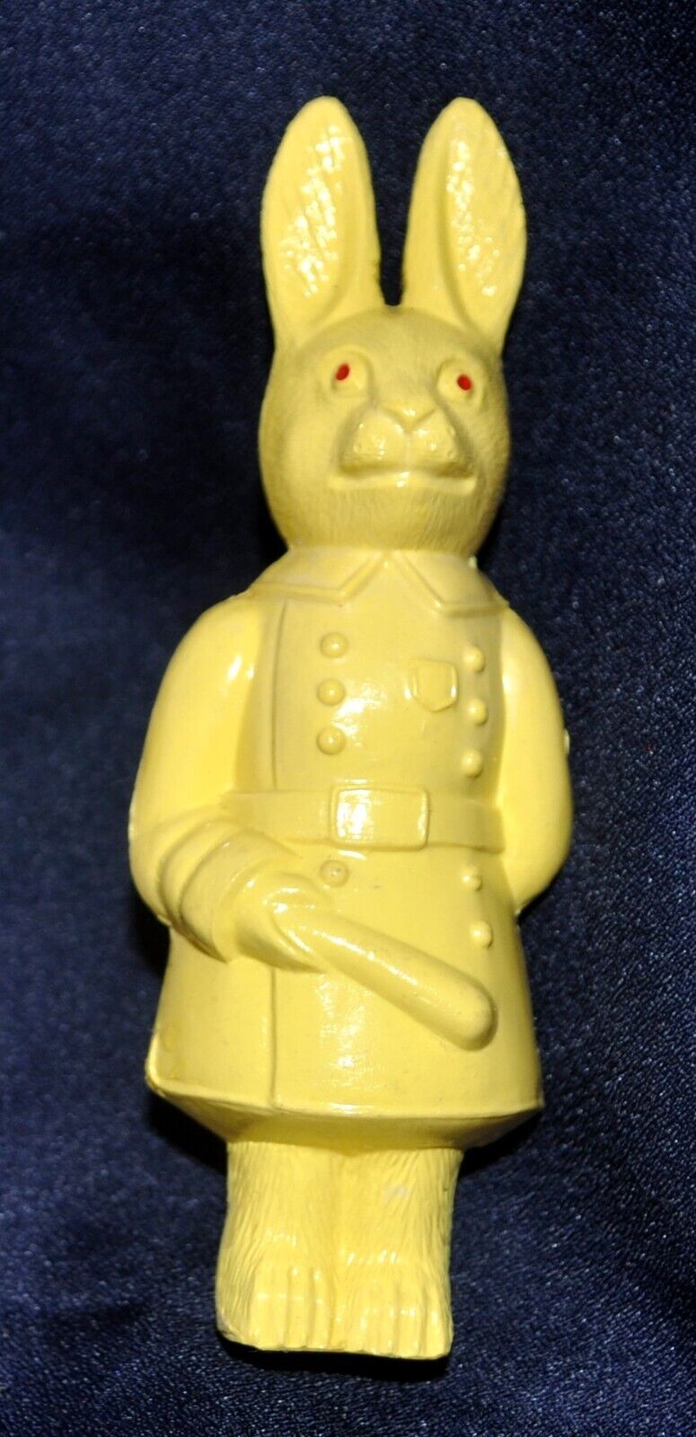 MINTY ANTIQUE 1920S VTG CELLULOID EASTER BUNNY YELLOW VISCOLOID 4.5