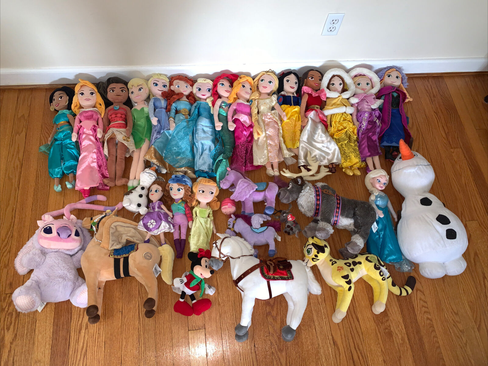MASSIVE Disney Store Disney Princess Plush Dolls  And Mixed Lot