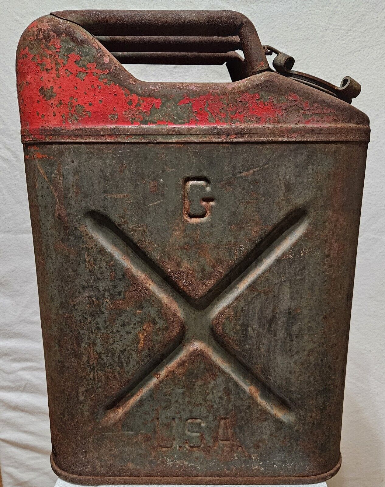 Vintage Military Cavalier Steel Jerry  Can Only.