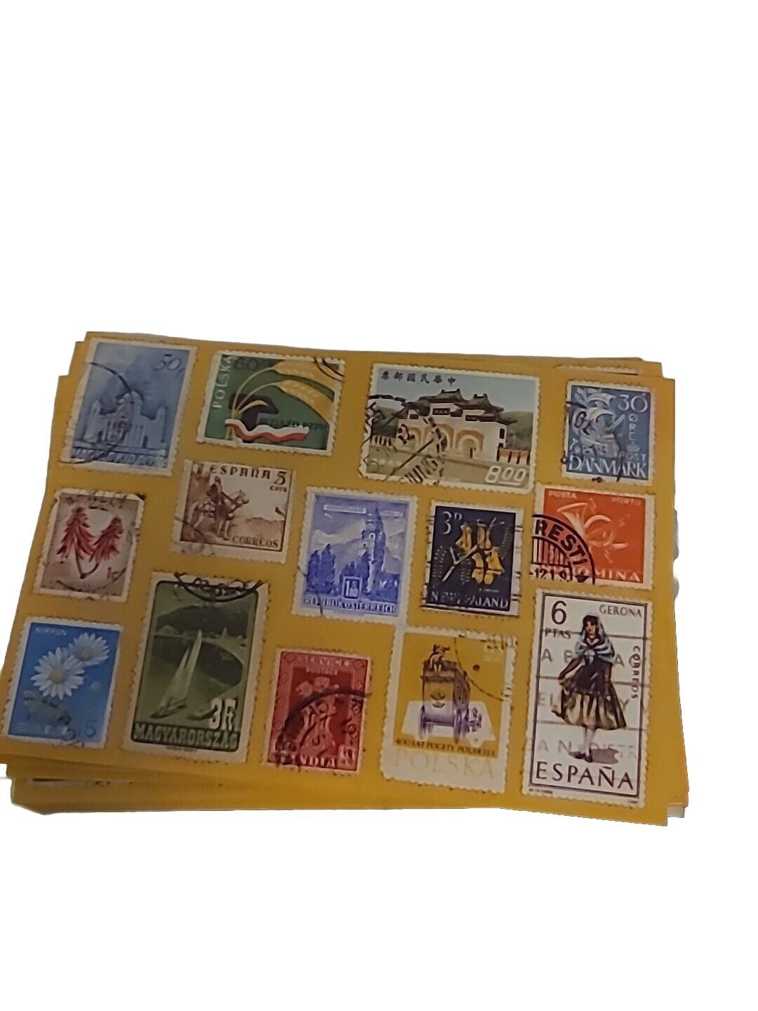 Box Of Cards 2 Designs With Envelopes.  1 Is Stamp Collection And There Other...