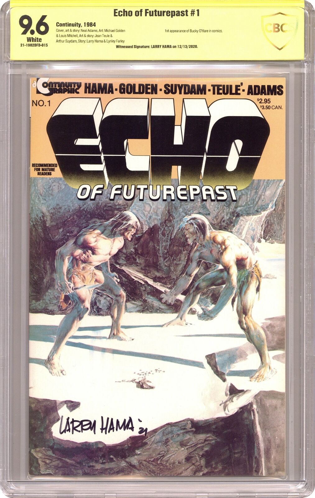 Echo of Futurepast #1 CBCS 9.6 SS Larry Hama 1984 21-1982DFD-015