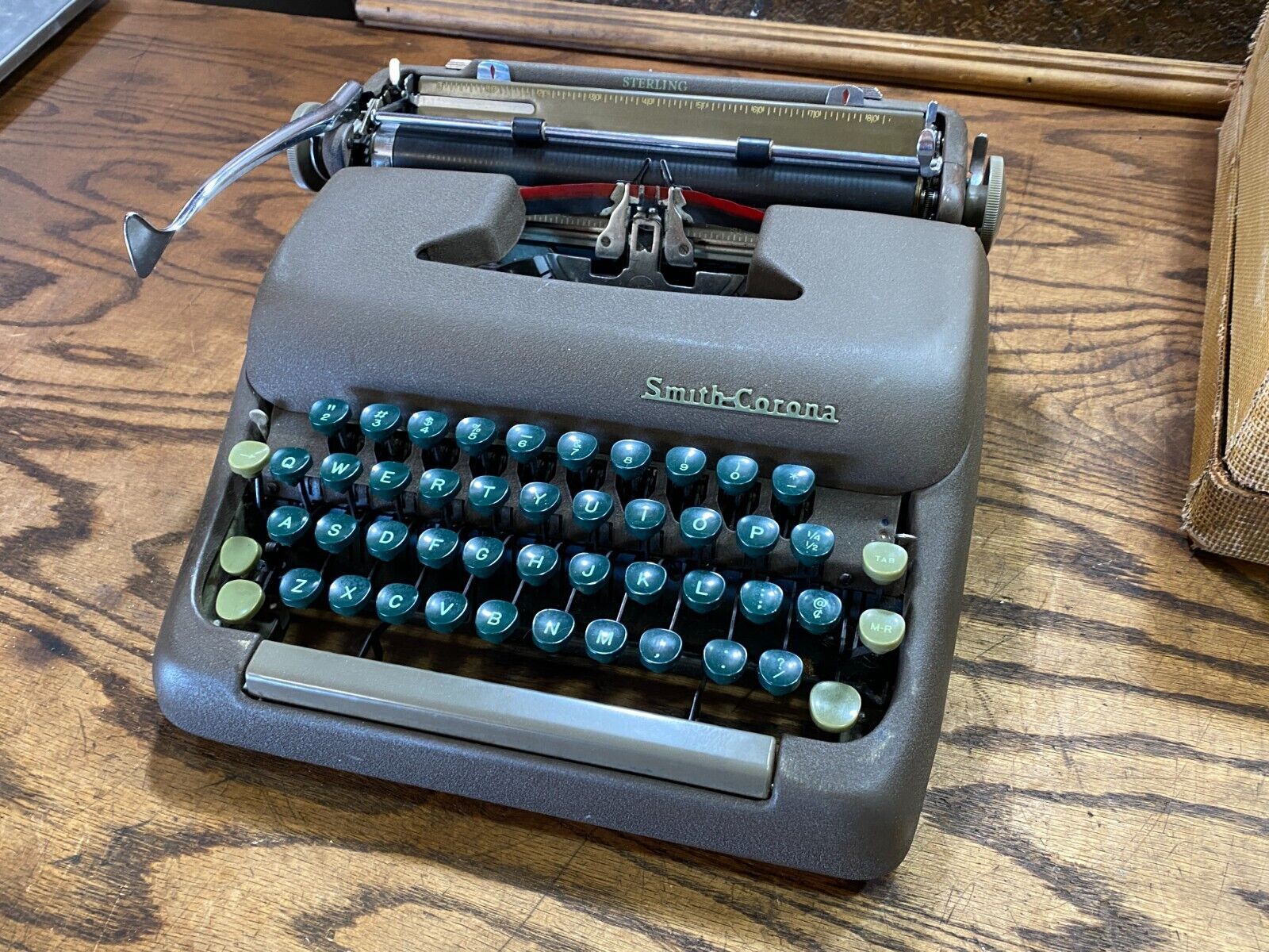 Vintage 1954 Smith - Corona Sterling Manual Typewriter  Refurbished Smith-Corona