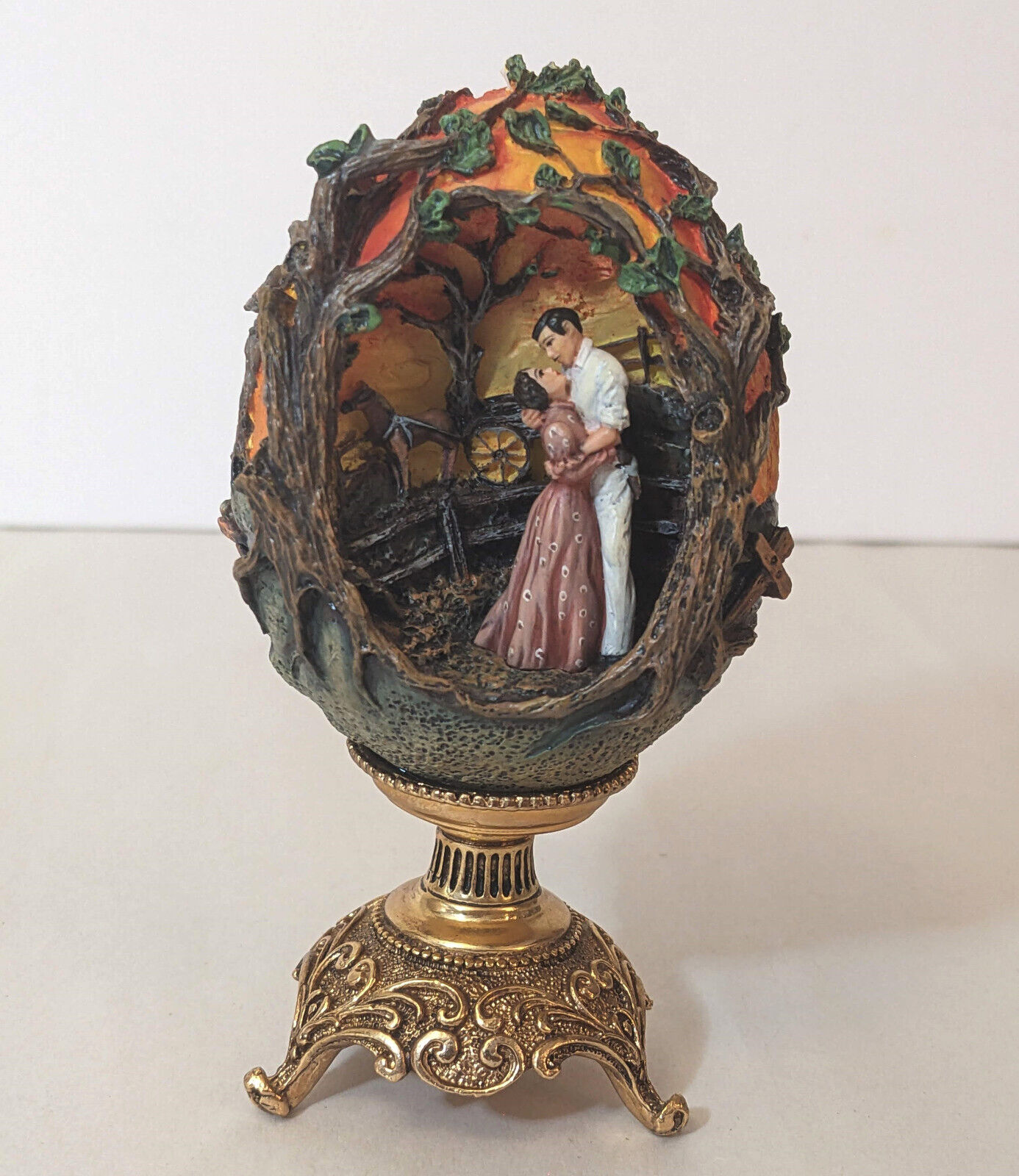 Gone With The Wind Flames Of Romance Franklin Mint Egg
