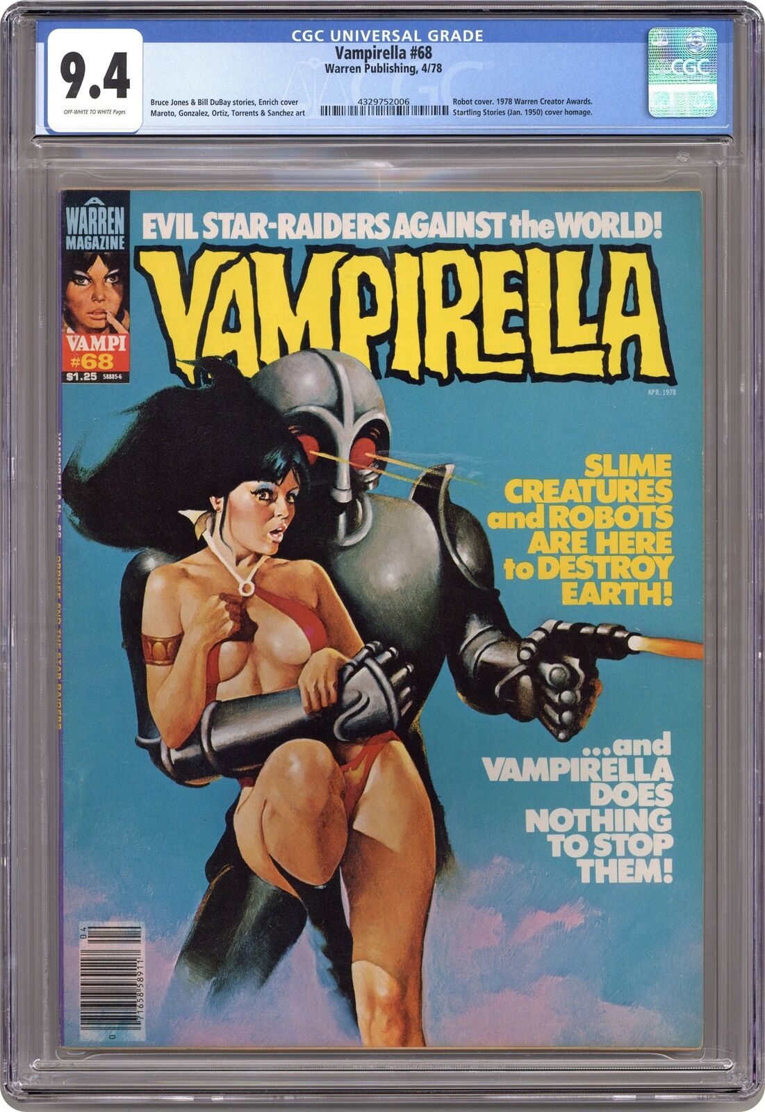 Vampirella #68 CGC 9.4 1978 4329752006