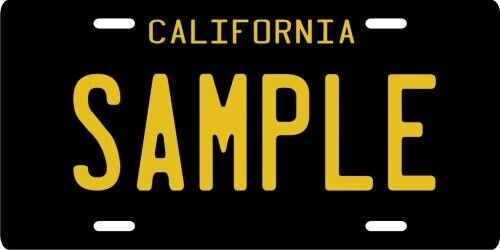 California 1960\'s Black License Plate - Custom Personalized Your Name, # or text