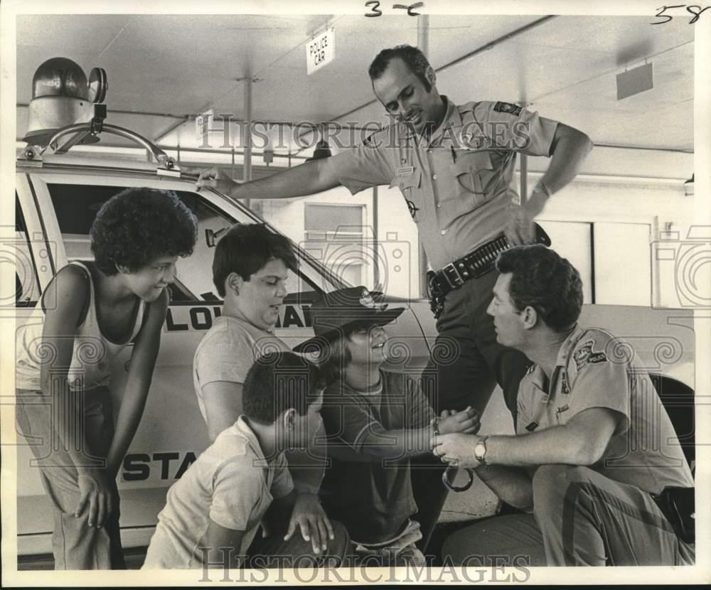 1973 Press Photo Louisiana State Police Boy\'s camp near Holden, Louisiana