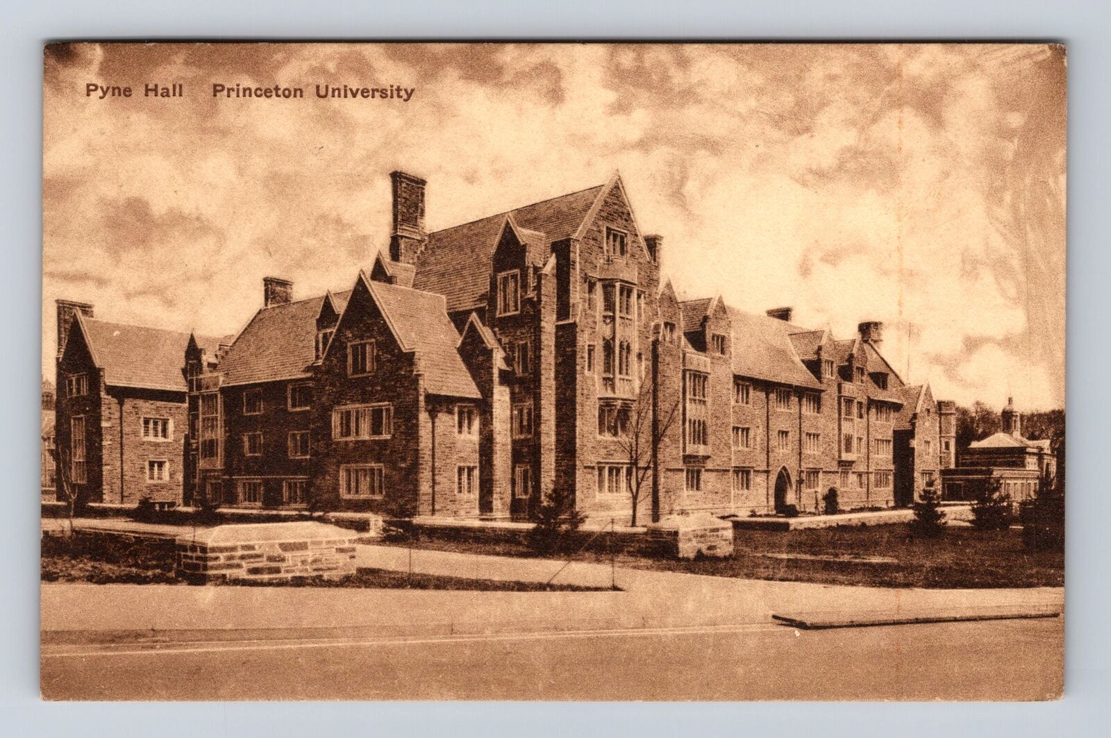 Princeton NJ-New Jersey, Pyne Hall, Princeton University Vintage c1930 Postcard