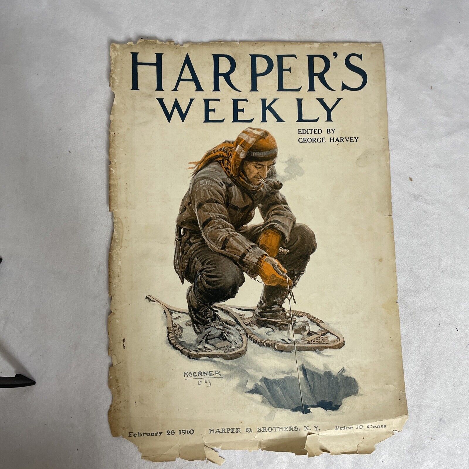 Antique Magazine Harper’s Weekly  1910 February 26