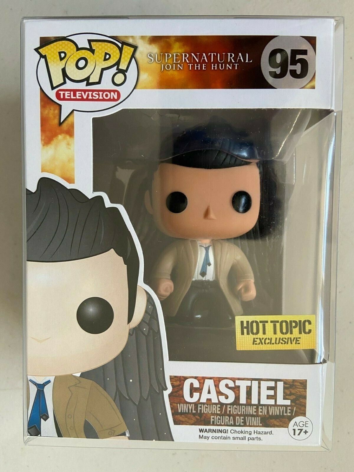 Funko Pop Supernatural #95 Castiel with Wings Hot Topic Exclusive - New POP