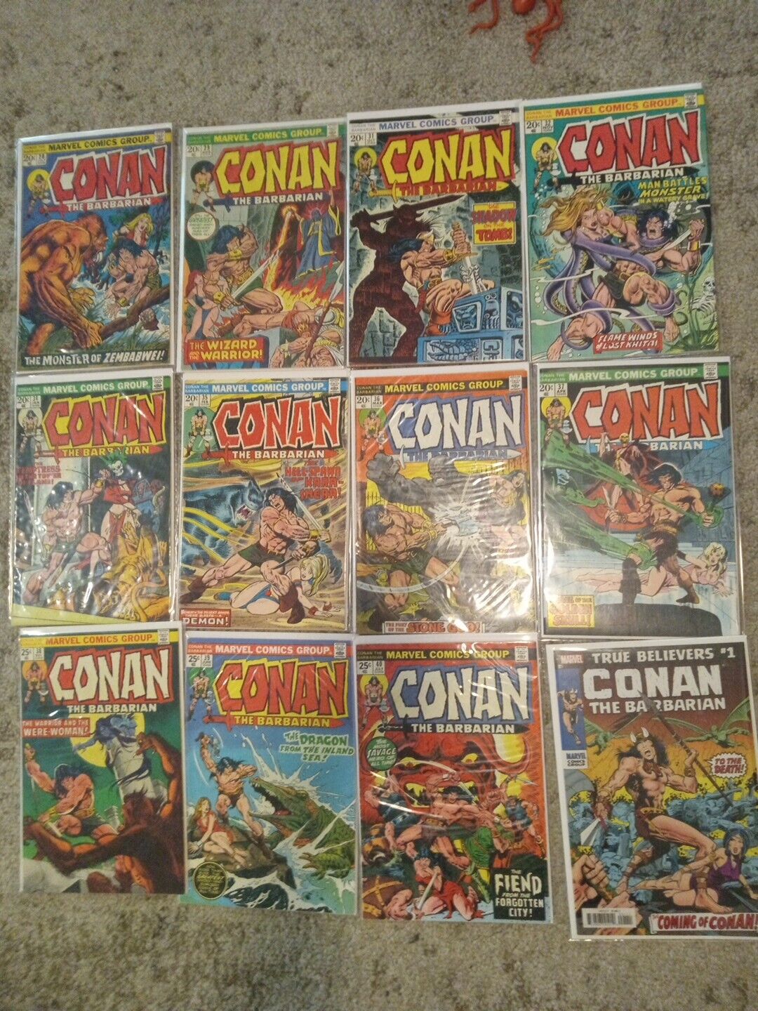 Marvel Comics Big Lot Early Conan The Barbarian FN/VF Copies NICE