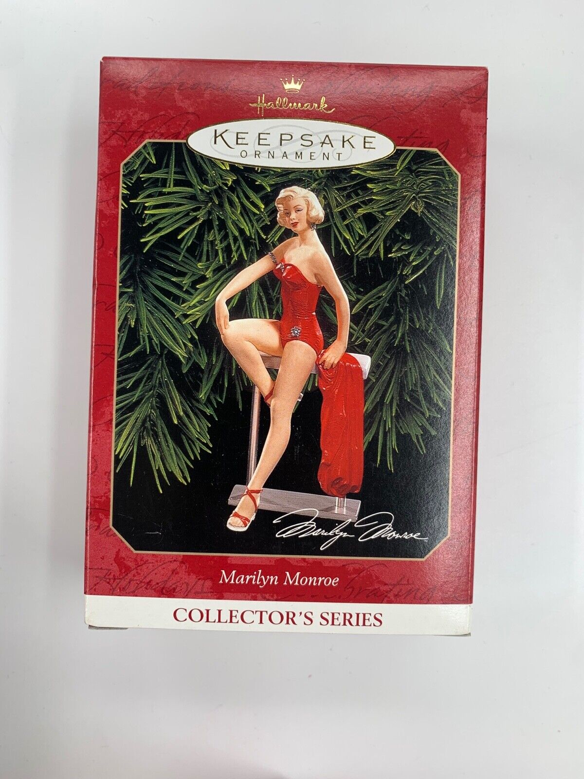 1999 Hallmark Keepsake Ornament Marilyn Monroe Red Dress Collector\'s Series New