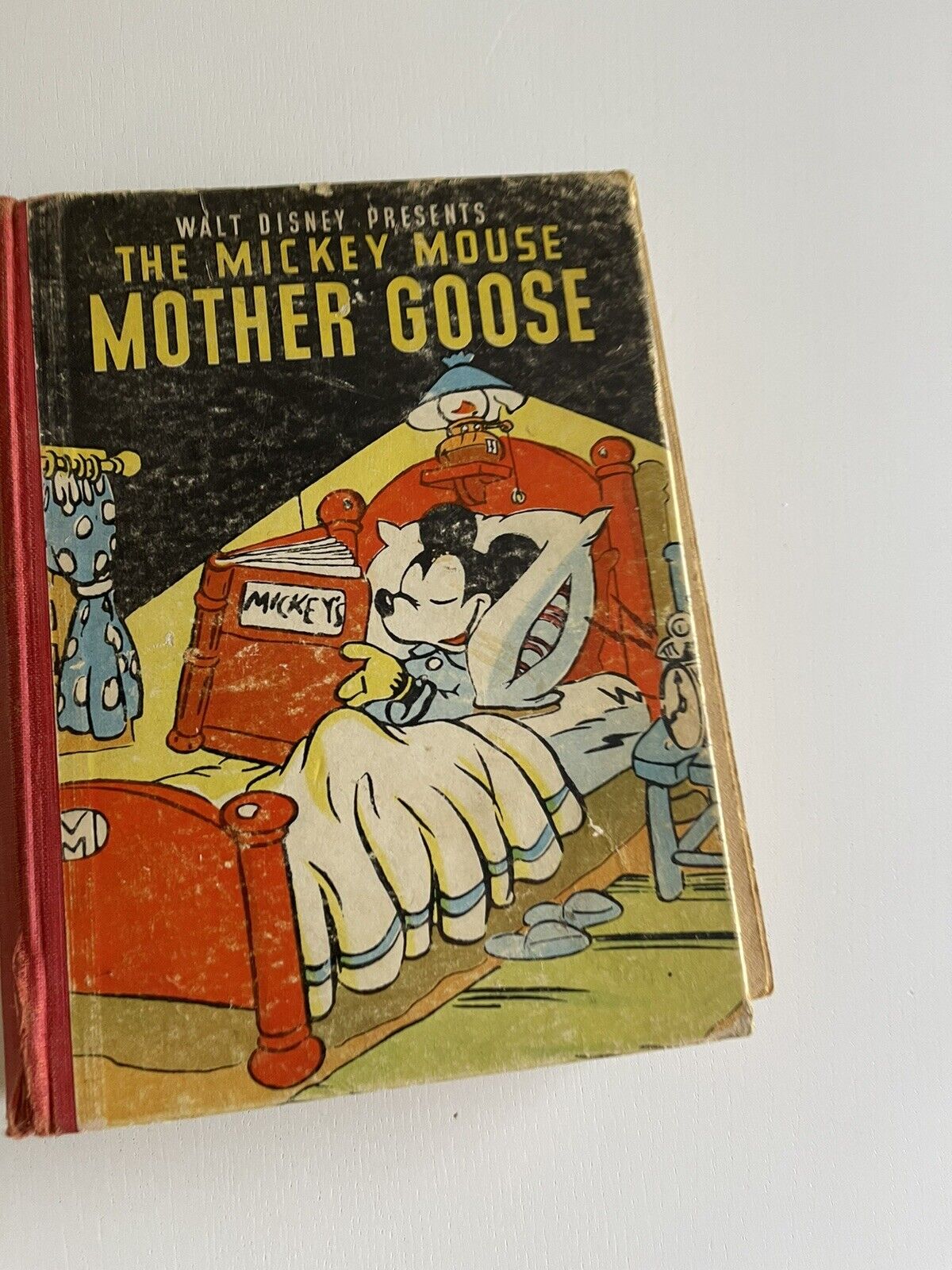 1937 The Mickey Mouse Mother Goose Hardcover - Damaged 