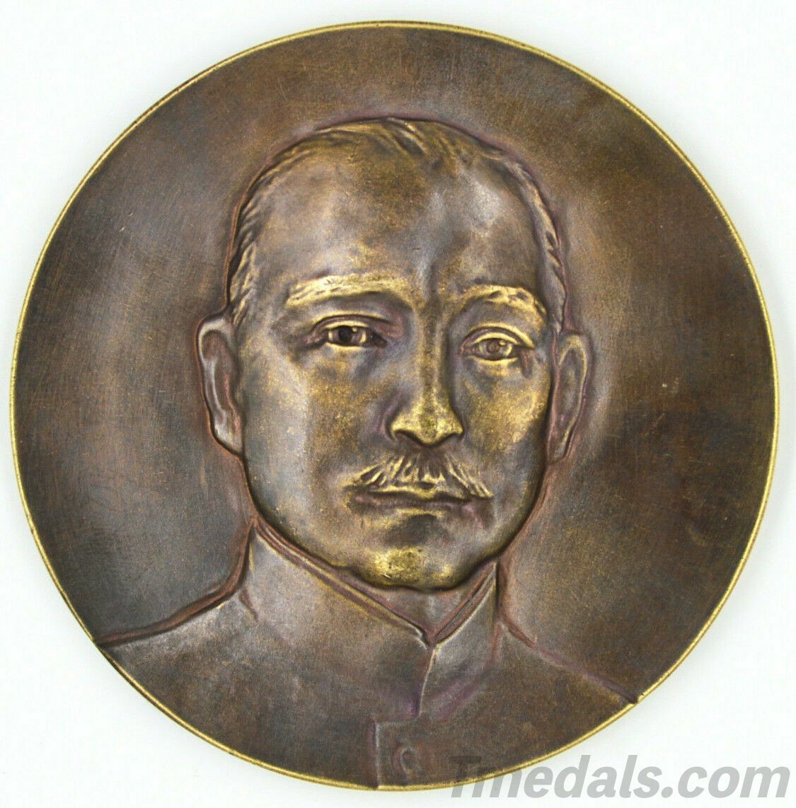 Chinese Order Badge CHINA-REPUBLIC 1929 Sun Yat Sen Copper Medal WW12 Rare 