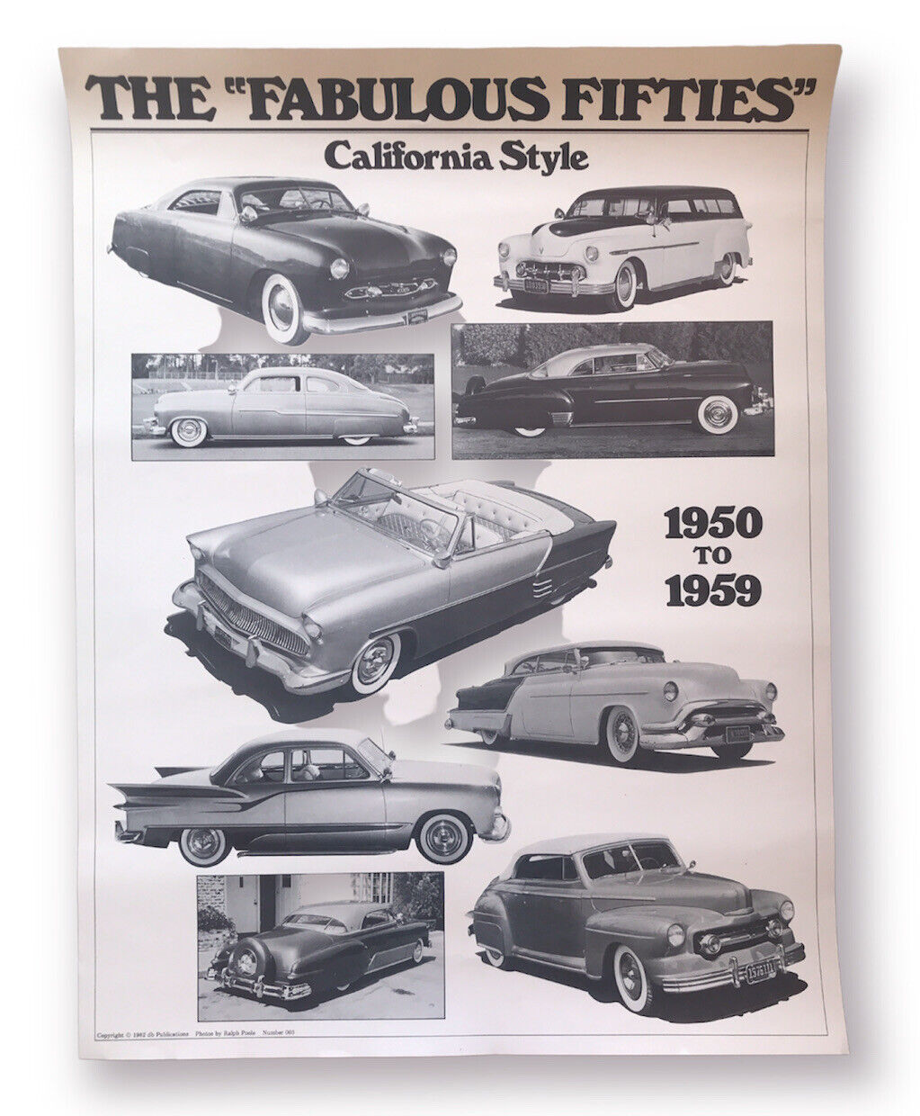1982 The Fabulous Fifties California Style Original Poster 19” X 25” 003