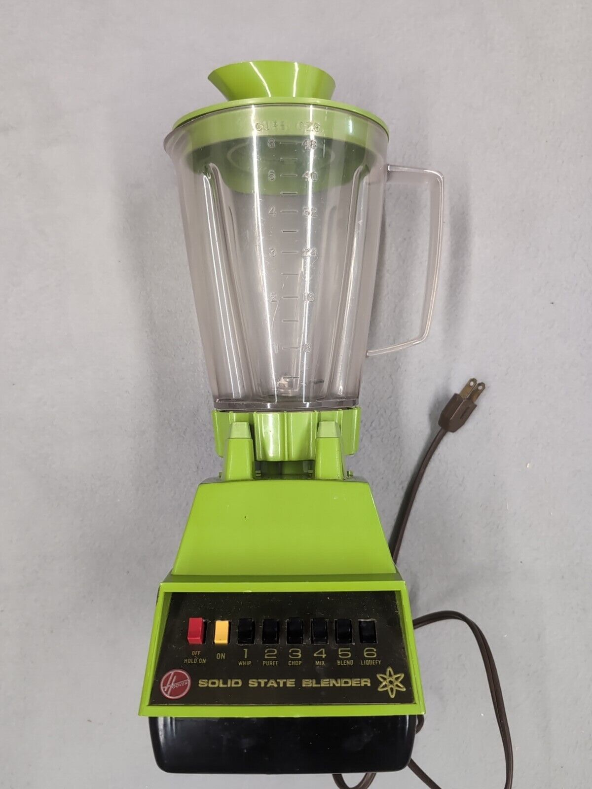 Hoover Blender Solid State Green 6 Speed K6007 Tested Works Vintage 60s