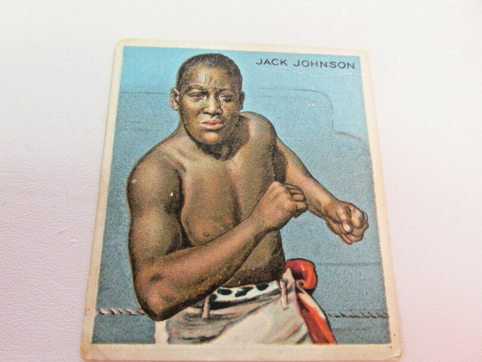  Rare 1910 Mecca Cigarettes T218 Jack Johnson Front View Rookie Card  MAKE OFFER
