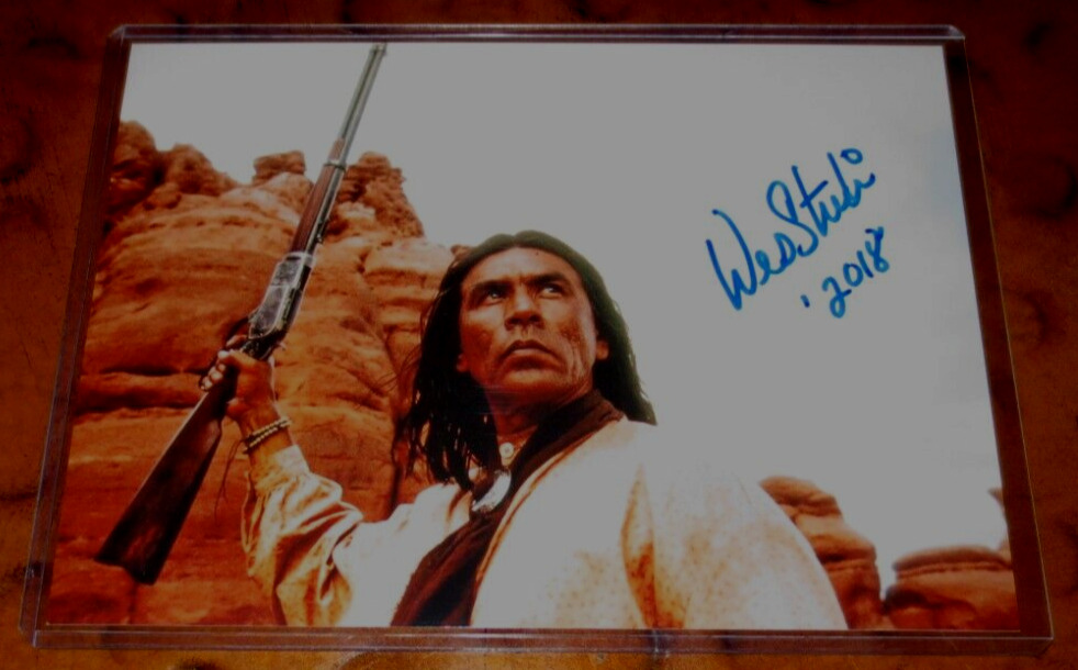 Wes Studi signed autographed photo Geronimo: An American Legend 1993
