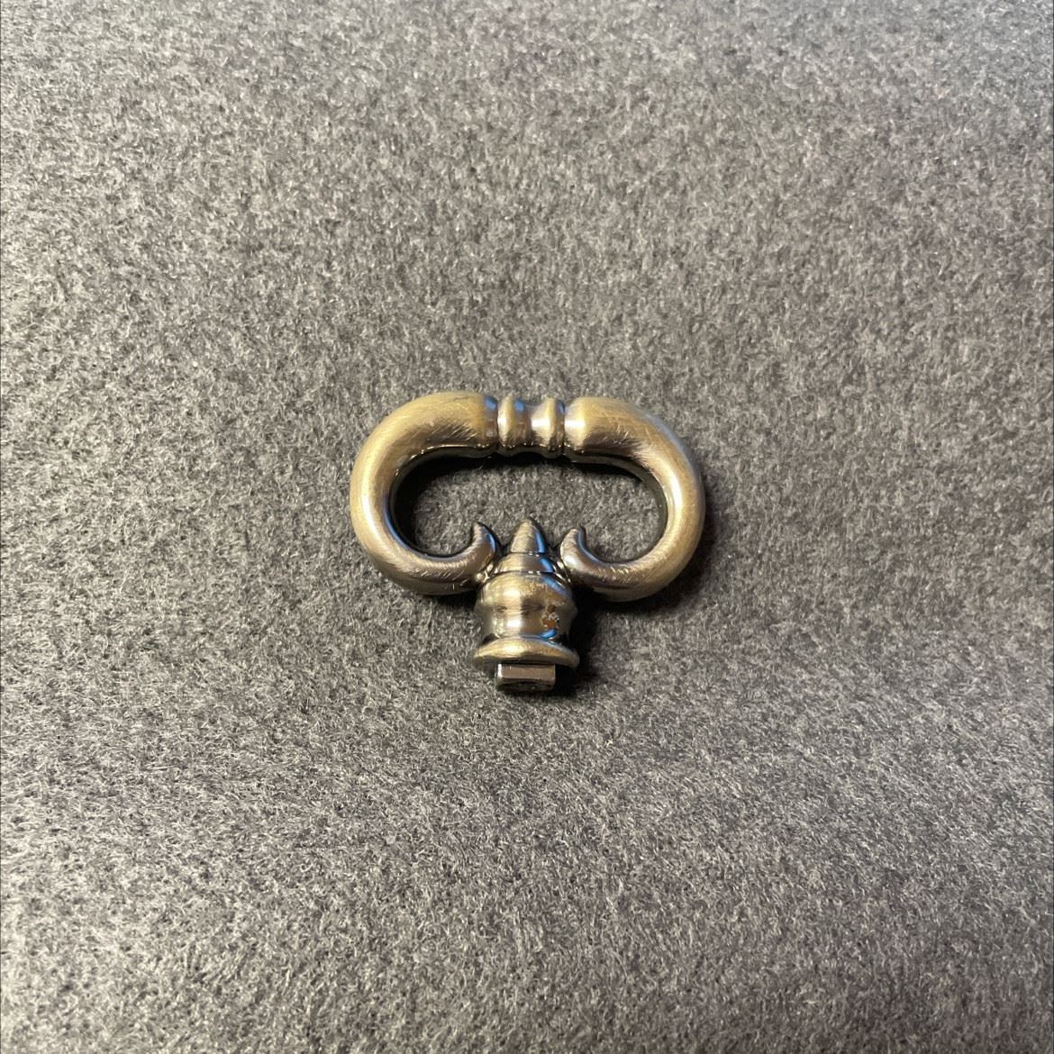 Mock Key Knob Antique Brass