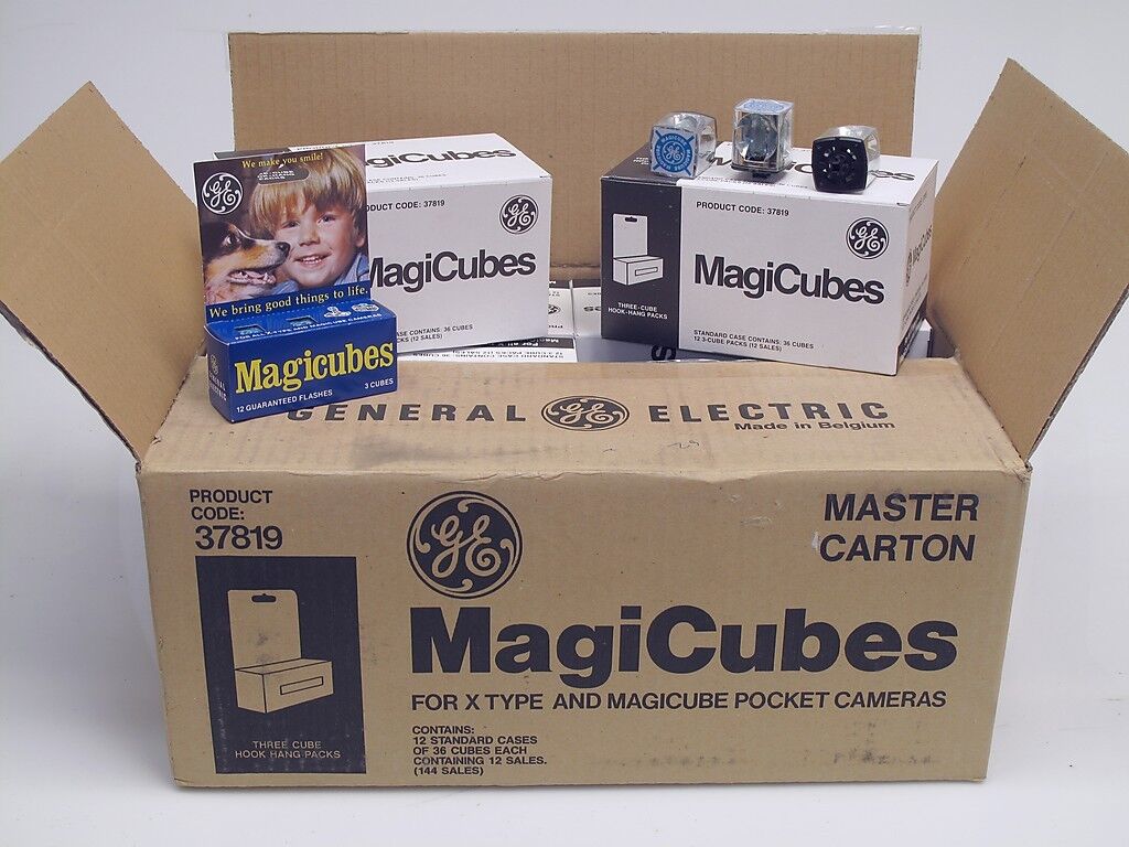 432x GE General Electric MagiCubes MagiCube Polaroid Big Shot Flash Type X NOS