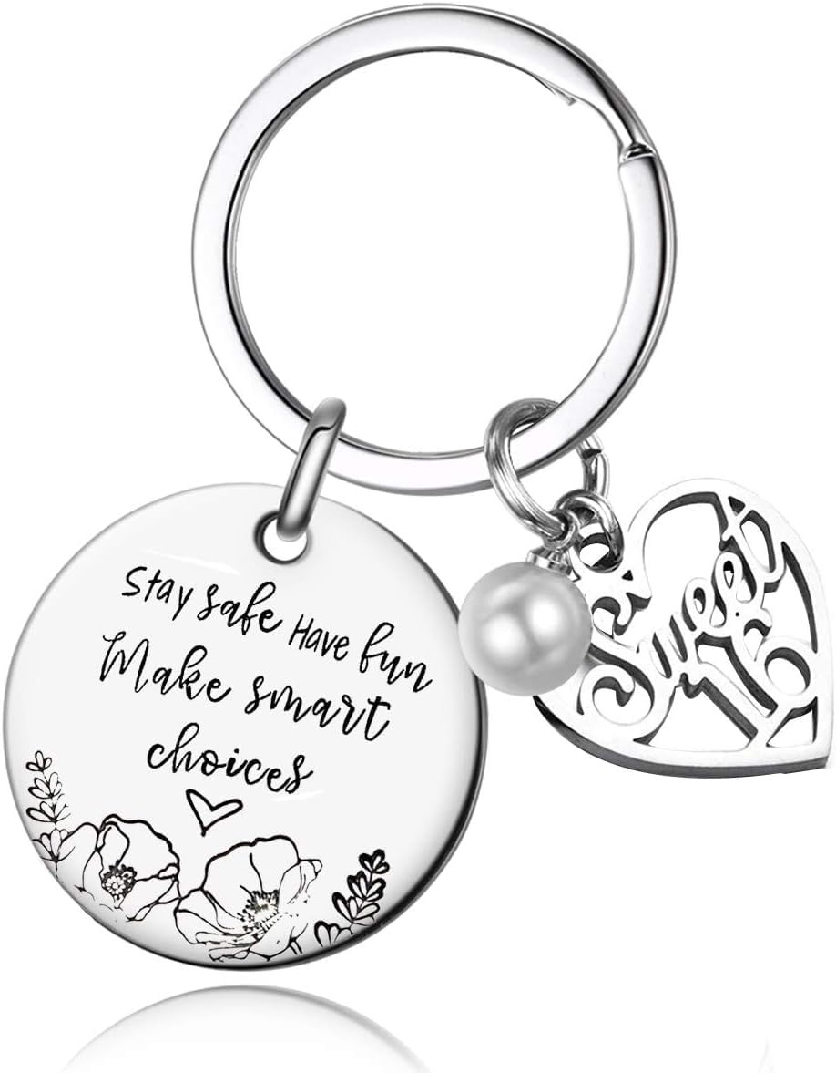 Stay Safe Have Fun Make Good Choices Sweet 16 Years Old Girl Gifts for Birthday,