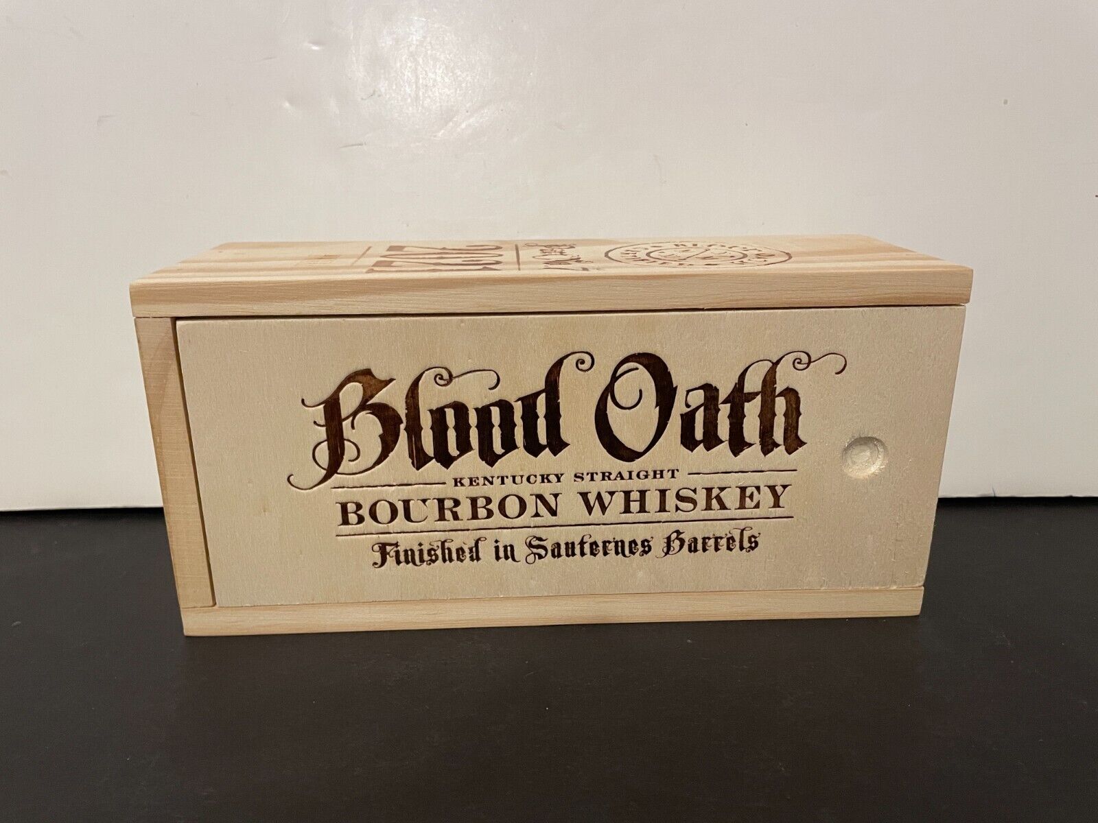 Blood Oath 2021 Bourbon Whiskey Pact No. 7 Collectors Wooden Box - No Bottle