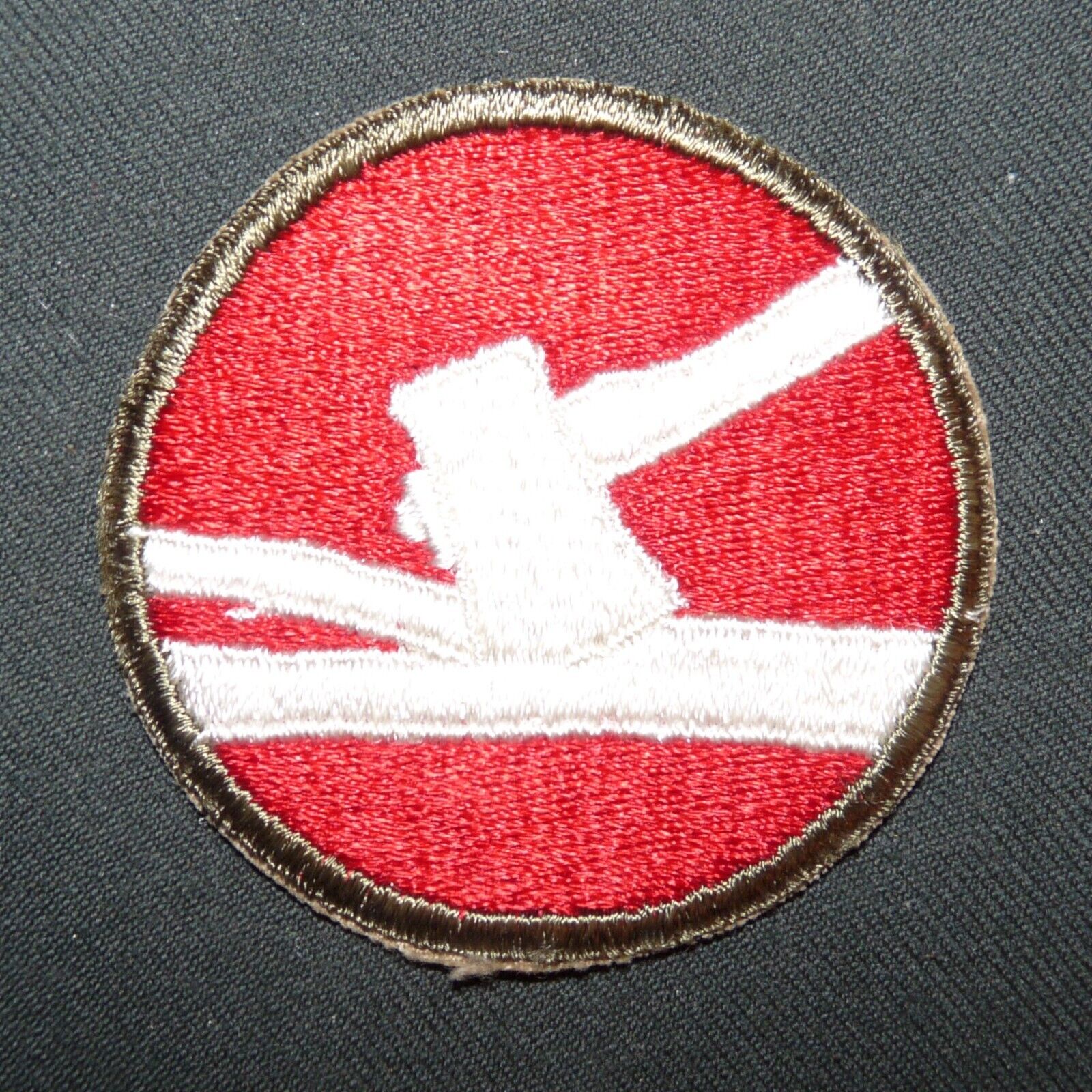 Original WW2 US Army 84th Infantry Division Cotton Embroidered Sleeve Patch SSI
