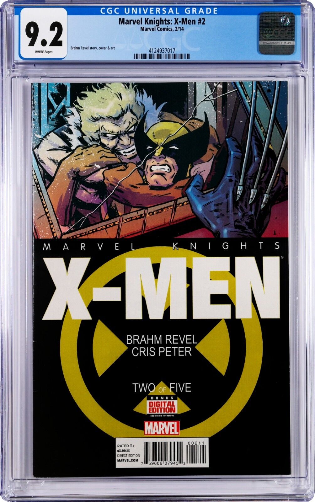 Marvel Knights: X-Men #2 CGC 9.2 (Feb 2014, Marvel) Brahm Revel, Chris Peter