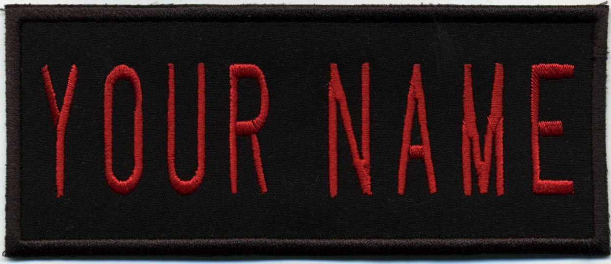 Custom Iron-On Ghostbusters 2 Style Embroidered Name Tag Patch - \